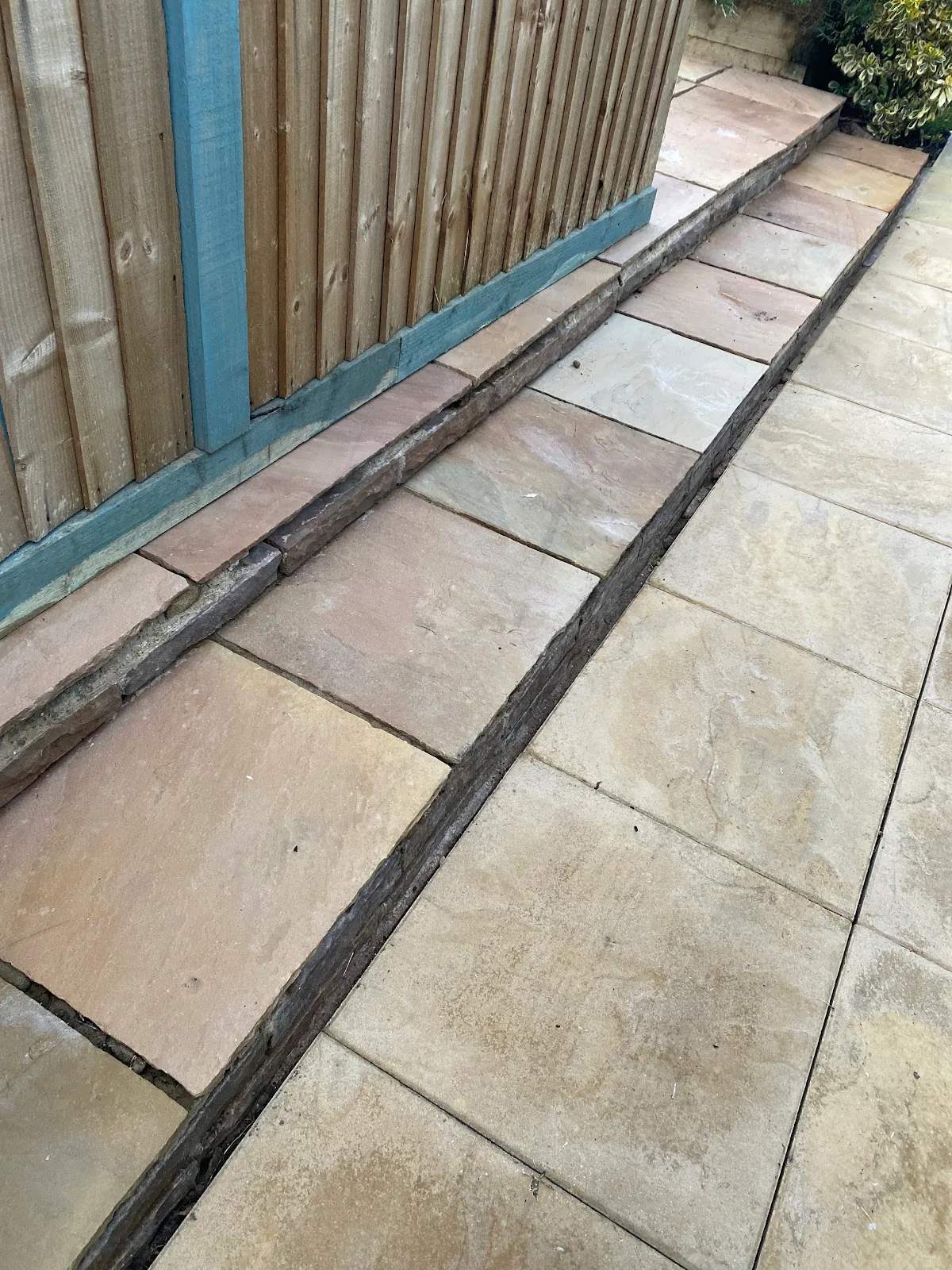 Driveway and patio after professional clean