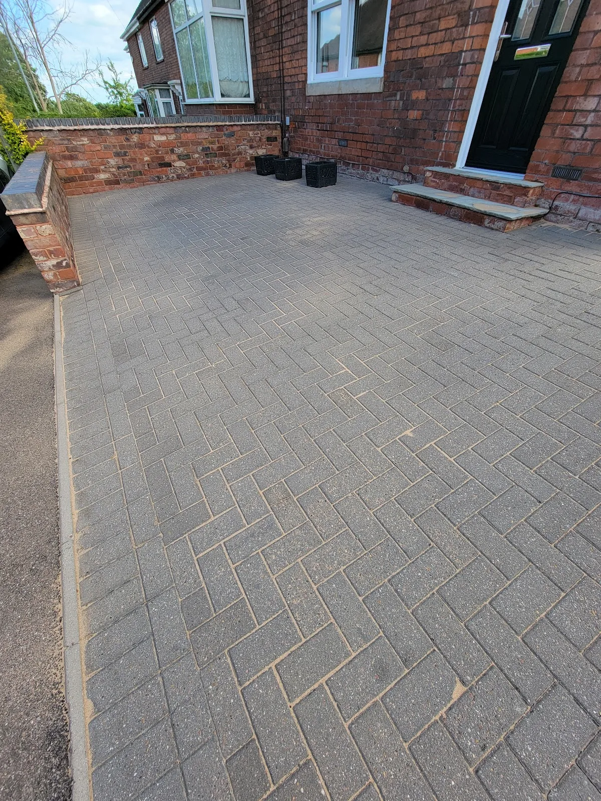 Block paving looking like new