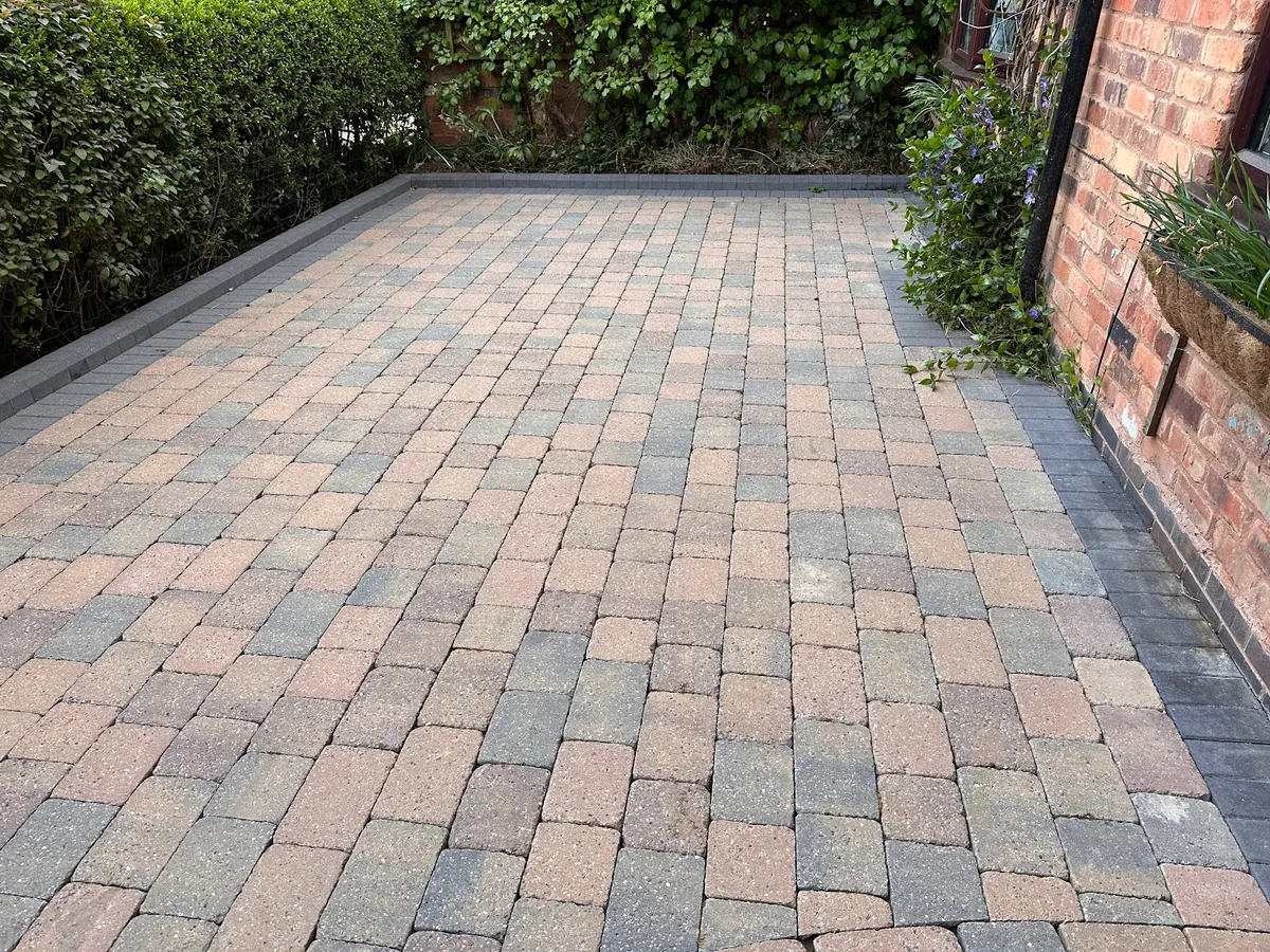 Garden slabs restored