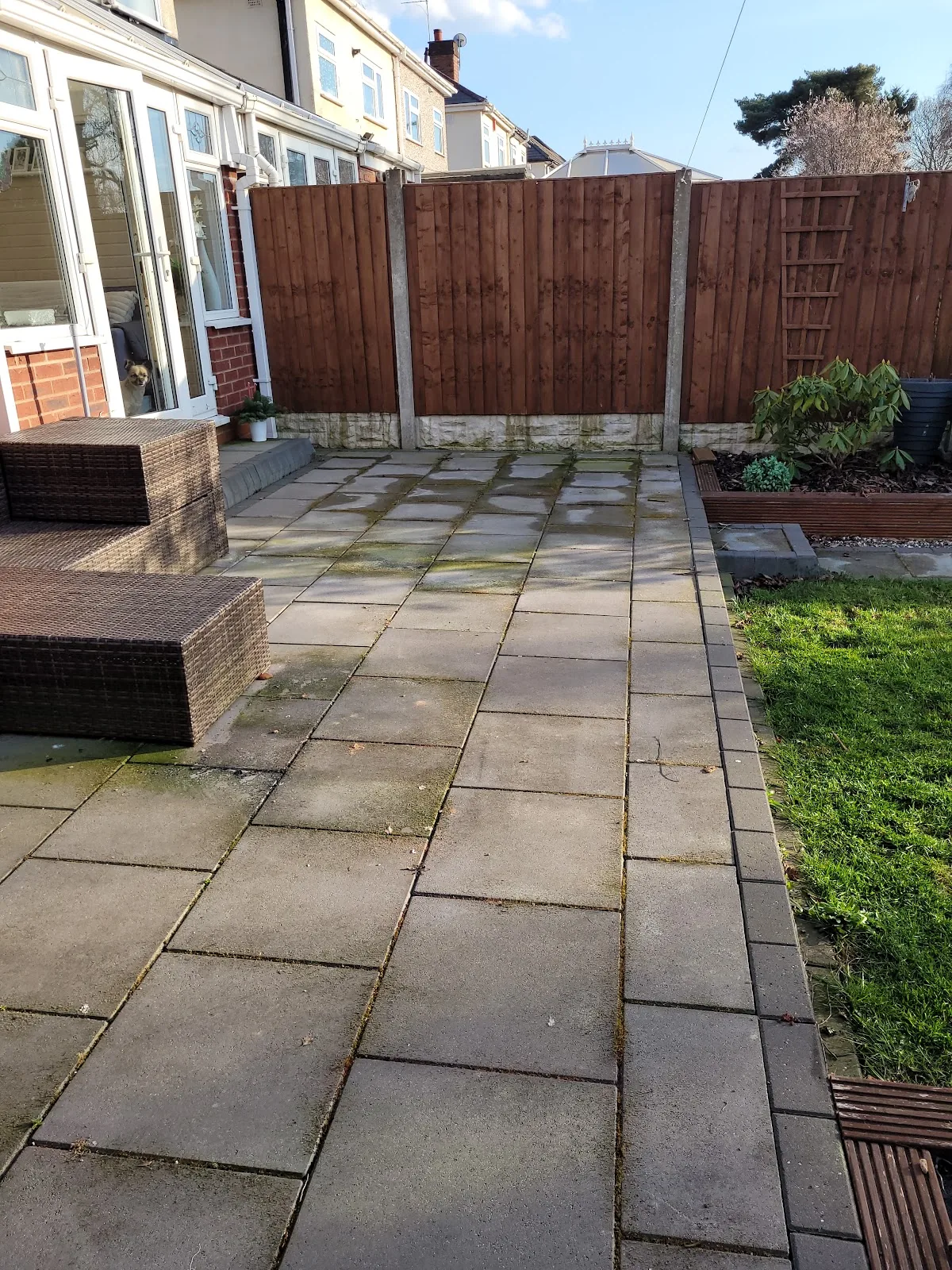 Driveway or patio cleaned for Leanne